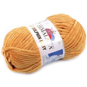 Włóczka Himalaya Dolphin Baby 100g - Musztardowa