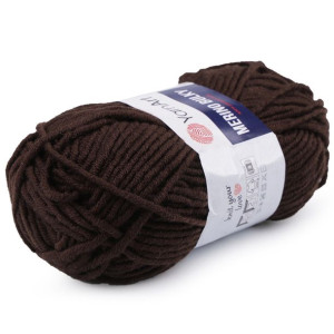 Włóczka Merino Bulky 100g - Ciemny Brąz 116