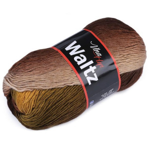 Włóczka Waltz Cieniowana 100 G - Brązowa
