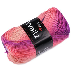 Włóczka Waltz Cieniowana 100 G - Różowo-fioletowa