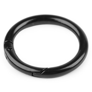 Karabińczyk Okrągły 32 Mm - Czarny Mat