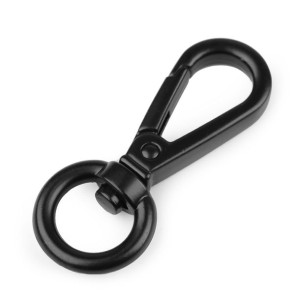Karabińczyk Metalowy 12 Mm - Czarny Mat