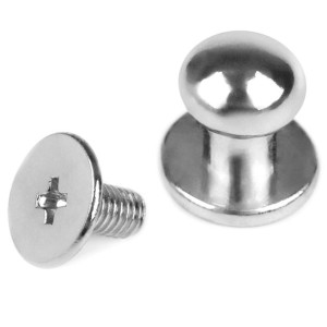 Nity Skręcane Knopiki 7 Mm 5 Szt. - Nikiel