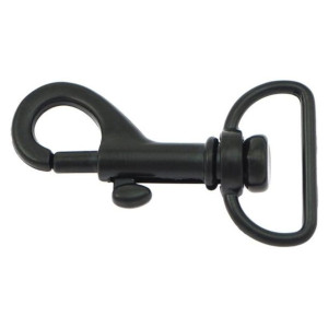 Karabińczyk Metalowy 20 Mm - Czarny Mat