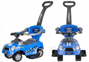 Jeździk Samochód Pchacz Z Prowadnicą Coupe Blue