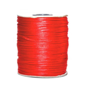 Sznurek Satynowy Jasny Czerwony 2 Mm - 6 M