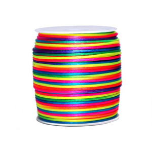 Sznurek Satynowy Tęczowy 2 Mm - 3 M