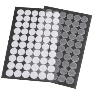 Taśma Rzep Samoprzylepna Kółeczka 15 Mm 60 Szt. Przezroczyste