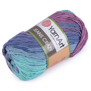Włóczka Cieniowana Jeans Crazy 50 G - Miętowa 8203