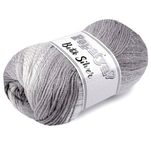 Włóczka Cieniowana Papatya Batik Silver 100 G - Szara 01