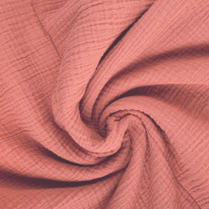 Muślin Bawełniany Double Gauze - Terra Cotta