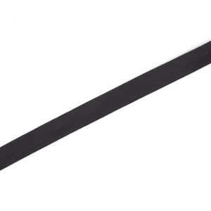 Pasek Z Ekoskóry Gładki 10 Mm - Czarny Mat