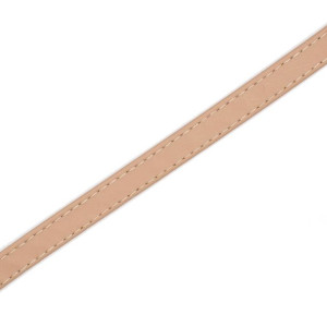 Pasek Z Ekoskóry Przeszyty 10 Mm - Ciemny Beż
