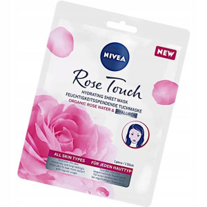 NIVEA MASKA ROSE TOUCH Z WODĄ RÓŻANĄ na płachcie
