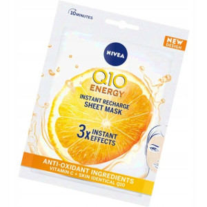 NIVEA MASKA Q10 ENERGY Z WITAMINĄ C rozświetlająca