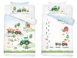 Pościel niemowlęca 90x120 Traktorek Farma BAWEŁNA