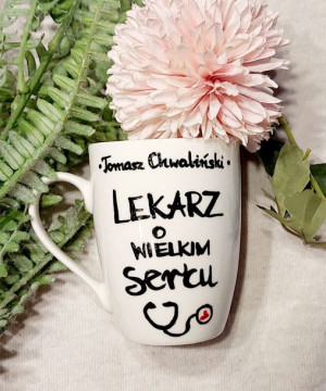 Kubek z napisem dla lekarza