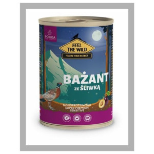 Feel The Wild. Bażant ze śliwką 400 g. Karma mokra dla psa. Pokusa