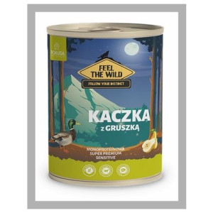Feel The Wild. Kaczka z gruszką 800 g. Mokra karma dla psa. Pokusa