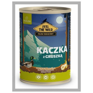 Feel The Wild. Kaczka z gruszką 400 g. Mokra karma dla psa. Pokusa