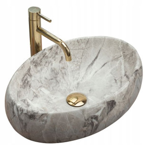 Umywalka Ceramiczna Nablatowa REA LINDA STONE