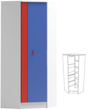 BRICKS N27 szafa narożna dziecięca 70x70 w.177