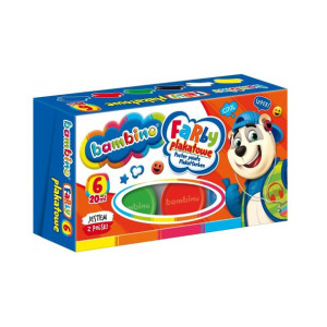Bambino Farby Plakatowe 6 Kolorów Szkolne 20ml
