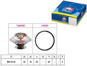 Termostat Facet 214587312 Th652987j 1880410 Th1438