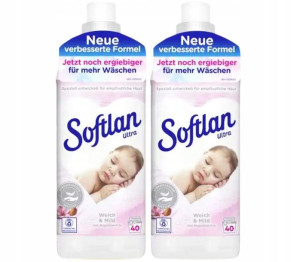 SOFTLAN Płyn do płukania zestaw Weich & Mild 2x1L