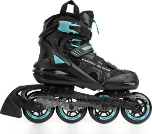 Rolki Blackwheels BW-720W rekreacyjne czarno-błękitne rozm. 40