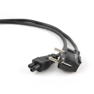Kabel zasilający koniczynka IEC 320 C5 z certyfikatem VDE (1m)