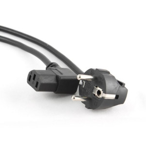 Kabel zasilający komputerowy, kątowy z certyfikatem VDE Gembird (1,8 m)