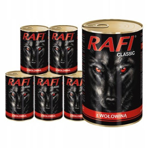 RAFI DOG Dolina Noteci z WOŁOWINĄ KARMA 6x 1240g