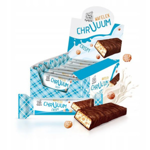 Wafelek CHRUUUM Crispy Mleczne Nadzienie 25 x 20g
