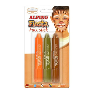 Kredki do malowania twarzy Alpino Fiesta Boy 3 kolory