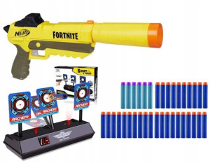 Nerf Fortnite Sp-l +elektroniczna Tarcza +strzałki