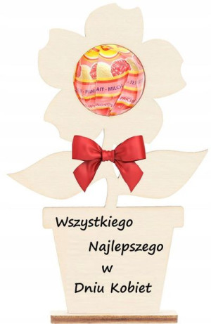 PREZENT DZIEŃ KOBIET Dziewczyn kwiatek na lizak 10