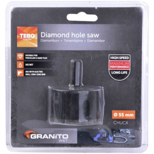 Otwornica Koronka Diamentowa Na Mokro 55mm Tebo