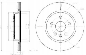 Tarcze Ham. 2szt Opel T. Insignia 08- Felgi 17 18 Z Powłoką Maxgear