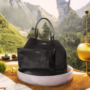 Torebka shopper skóra ekologiczna czarny
