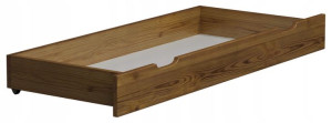 Szuflada pod łóżko sosnowa 150cm dąb
