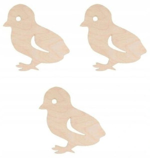 Kurczak Wielkanocny Kurczaczek Scrapki 6cm 3szt V1