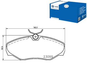 Klocki Hamulcowe Hella Pagid 4106000qae 95599219 4