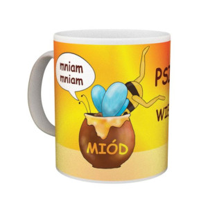 Kubek Pszczółka wie co dobre MOTYW PSZCZELARSKI(1szt) - KUB7