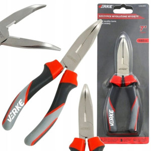 Szczypce Wydłużone Wygięte 7'' 180 Mm Verke