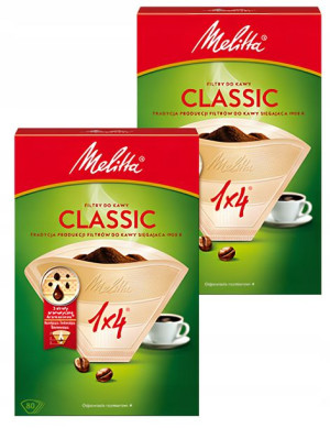 2x Papierowe filtry do kawy Melitta CLASSIC 160szt