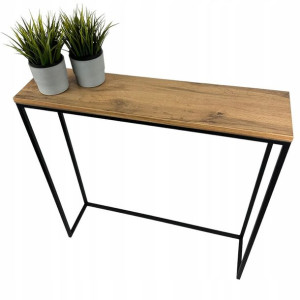 Konsola toaletka LOFT industrialna dąb wotan 80x82x20cm