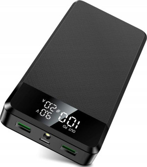 Powerbank 30000mAh USB-C PD20W z ekranem LCD