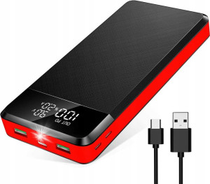 Powerbank 30000mAh USB-C PD20W z ekranem LCD