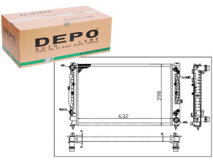 Chłodnica Silnika Depo 8d0121251l 4b0121251r 8do12